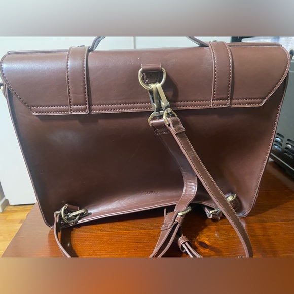 Vegan ecosusi faux leather briefcase - Picture 2 of 6